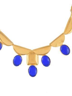 blue brass necklaces and earring - 18390121 - Standard Image - 3