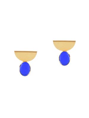 blue brass necklaces and earring - 18390121 - Standard Image - 4