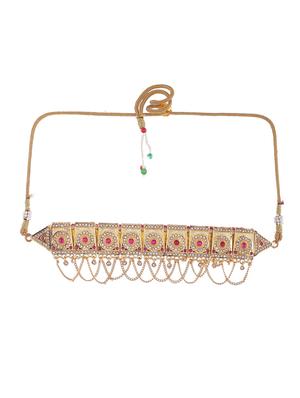 gold brass necklaces and earring - 18390273 - Standard Image - 2