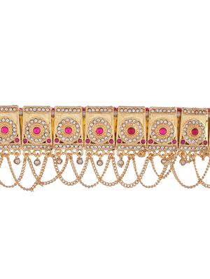 gold brass necklaces and earring - 18390273 - Standard Image - 3