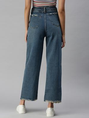 high rise stone wash jean - 18390280 - Standard Image - 3
