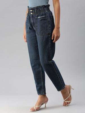 high rise stone wash jean - 18390328 - Standard Image - 2