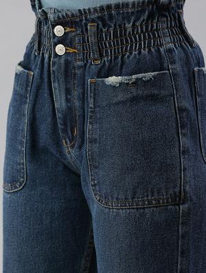 high rise stone wash jean - 18390328 - Standard Image - 5