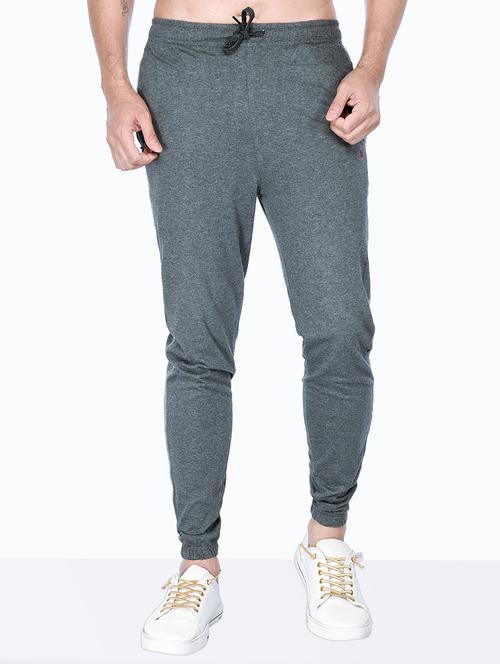 blue melange jogger - 18390387 - Standard Image - 1