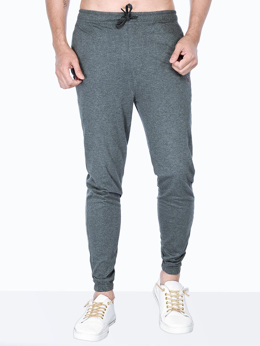 blue melange jogger - 18390387 - Zoom Image - 1