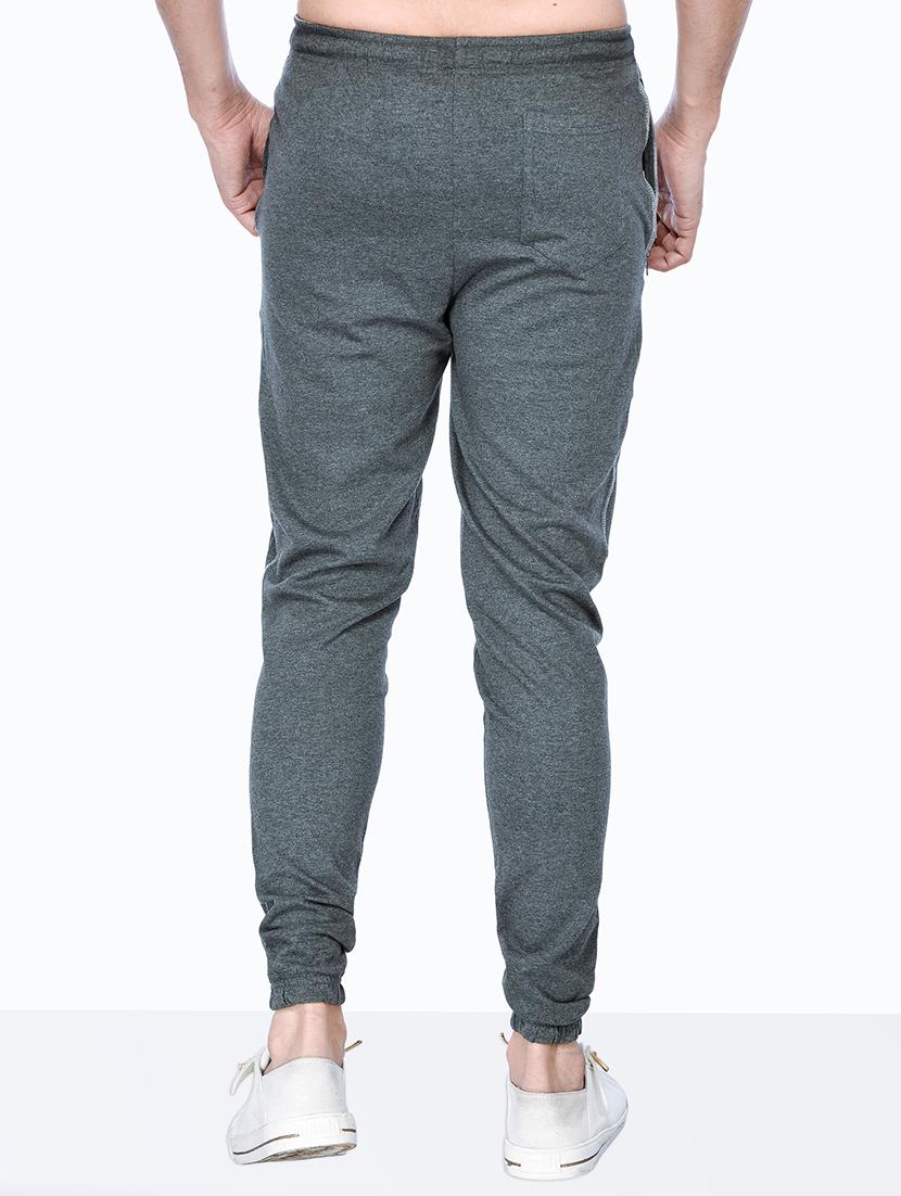 blue melange jogger - 18390387 - Zoom Image - 3