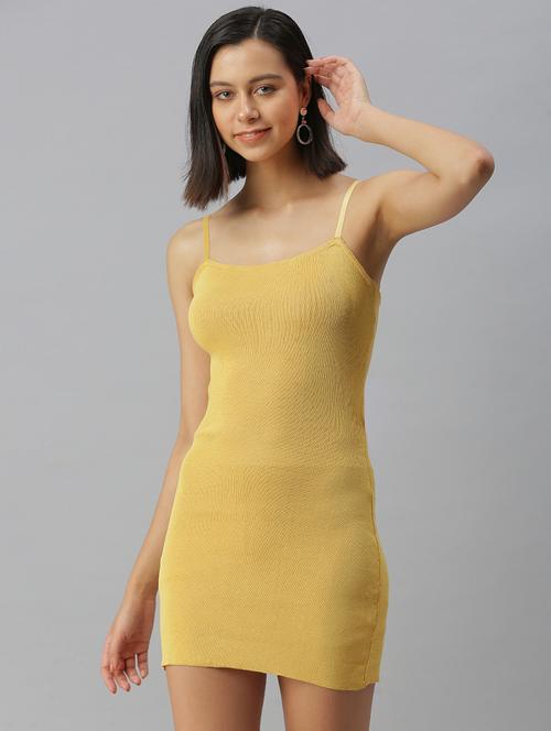 sleeveless solid bodycon dress - 18390400 - Very Small Image - 1