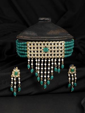 purple brass necklaces and earring - 18390475 - Standard Image - 2