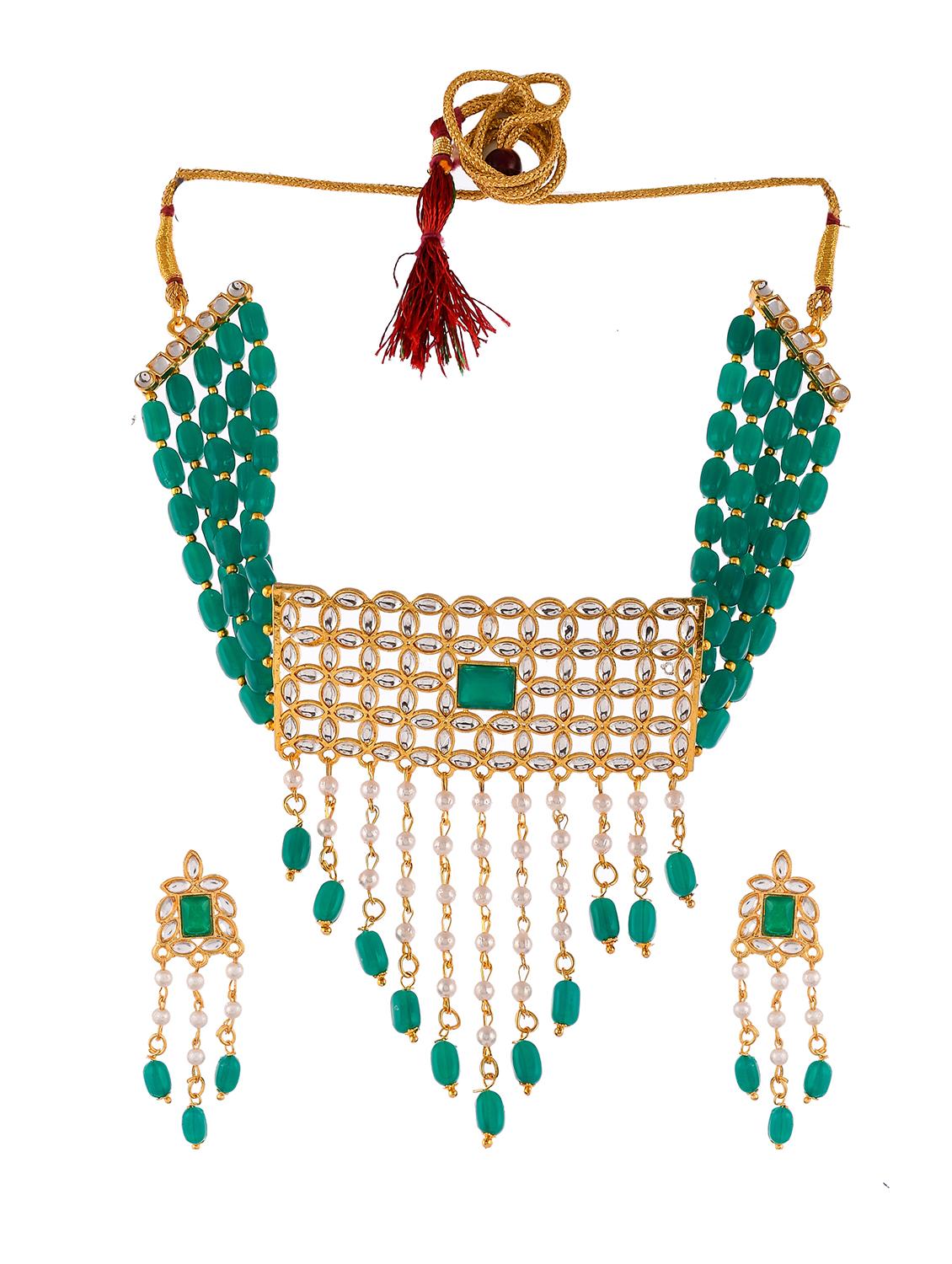 purple brass necklaces and earring - 18390475 - Zoom Image - 1