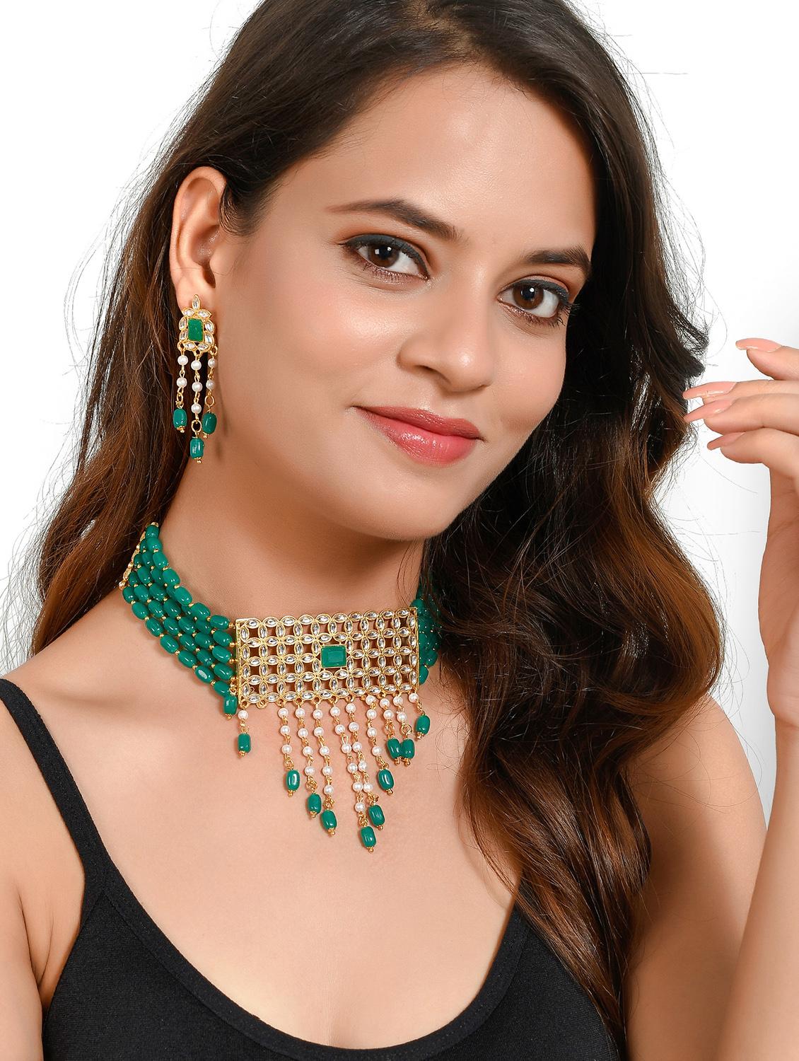 purple brass necklaces and earring - 18390475 - Zoom Image - 6