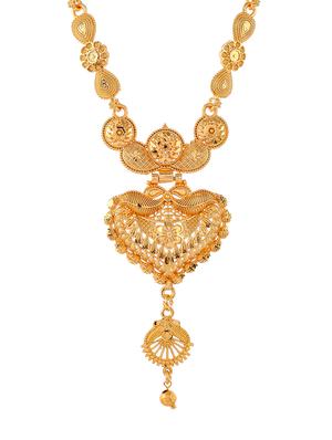 gold brass necklaces and earring - 18390501 - Standard Image - 3