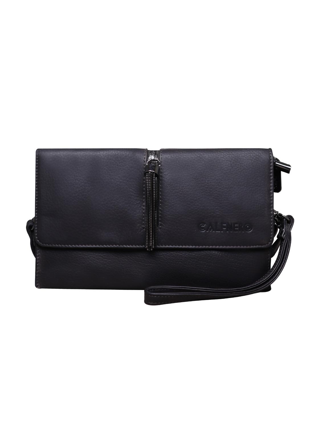 brown solid regular sling bag - 18390614 - Zoom Image - 4