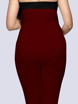 high rise solid maternity wear pant - 18390701 - Standard Image - 3