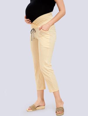 high rise solid trouser maternity wear trouser - 18390702 - Standard Image - 2