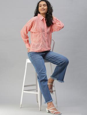 shirt collar polka dots regular shirt - 18390857 - Standard Image - 4
