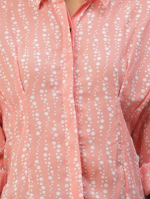 shirt collar polka dots regular shirt - 18390857 - Standard Image - 5
