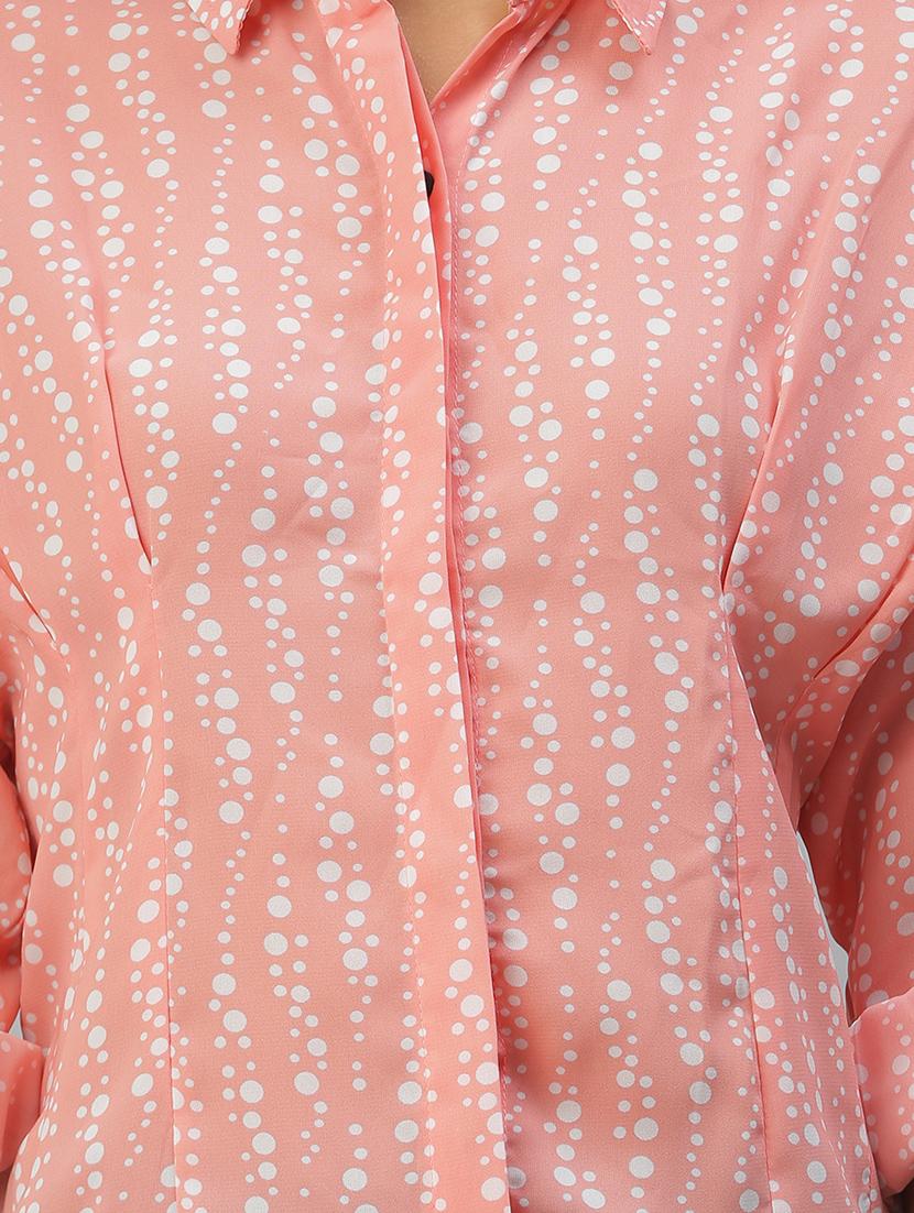 shirt collar polka dots regular shirt - 18390857 - Zoom Image - 5