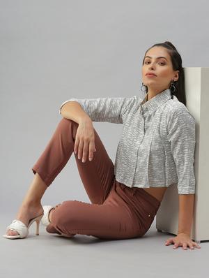 shirt collar printed regular shirt - 18390866 - Standard Image - 4