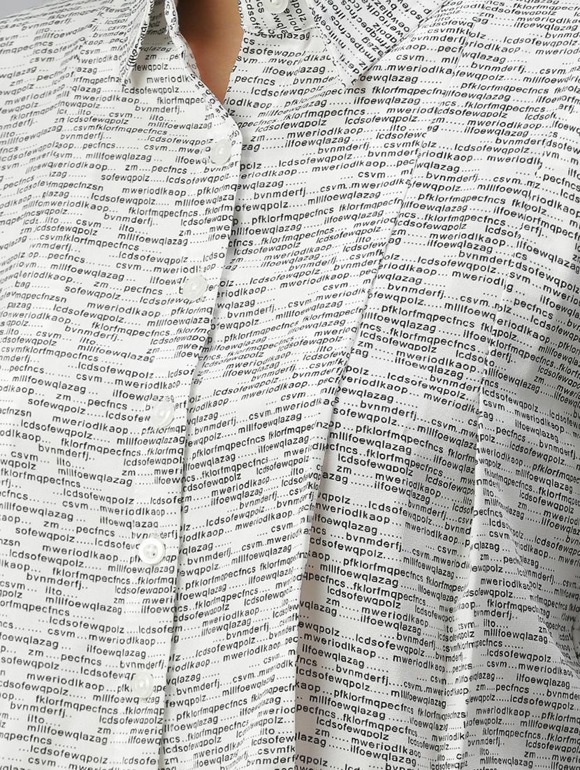 shirt collar printed regular shirt - 18390866 - Zoom Image - 5