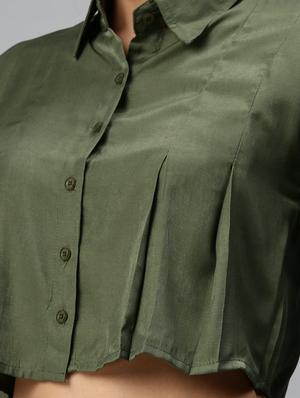shirt collar solid regular shirt - 18390868 - Standard Image - 5