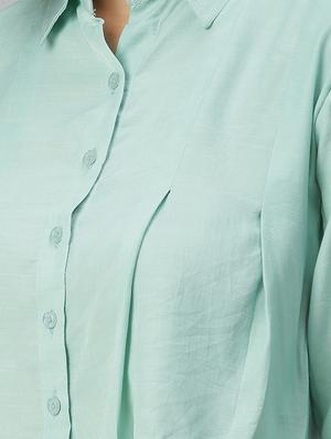 shirt collar solid regular shirt - 18390869 - Standard Image - 5