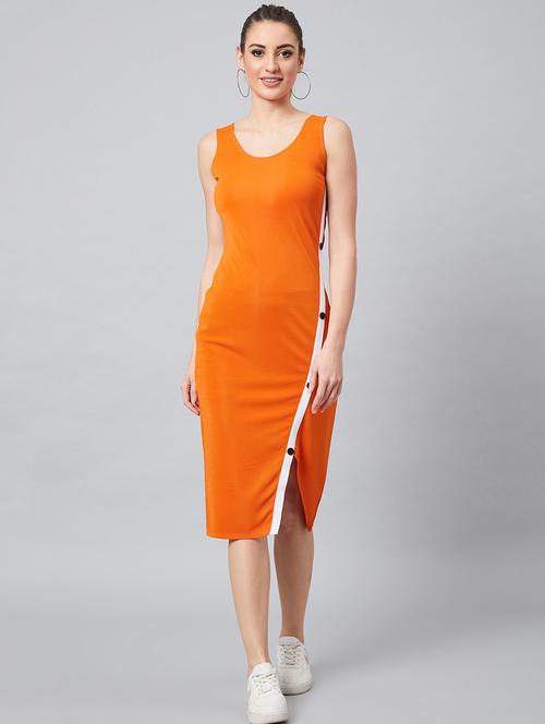 sleeveless solid sheath dress - 18391228 - Standard Image - 1
