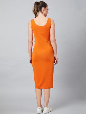 sleeveless solid sheath dress - 18391228 - Standard Image - 4