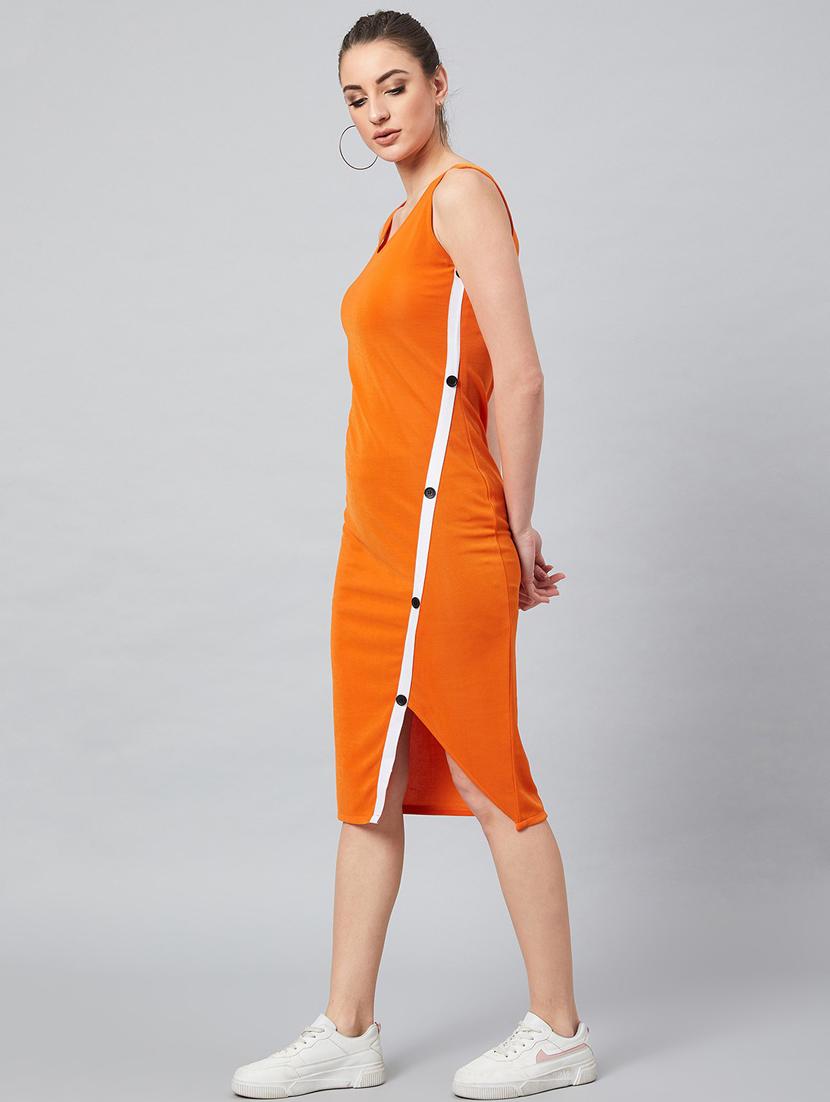 sleeveless solid sheath dress - 18391228 - Zoom Image - 3