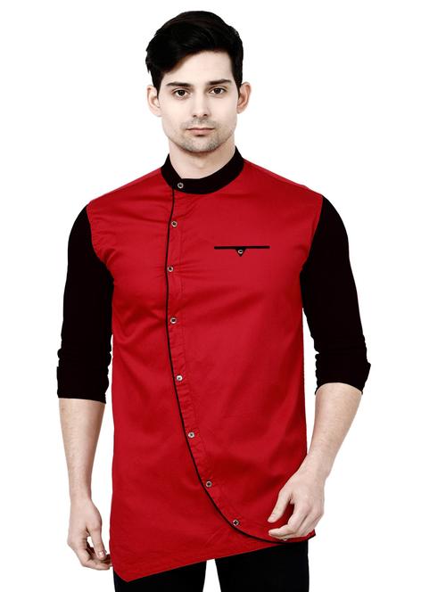 mens color block casual shirt - 18391361 -  Standard Image - 0