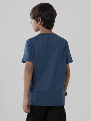 blue printed regular tee - 18391618 - Standard Image - 3