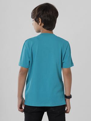 green color block regular t-shirt - 18391619 - Standard Image - 3