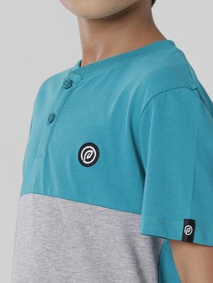 green color block regular t-shirt - 18391619 - Standard Image - 6