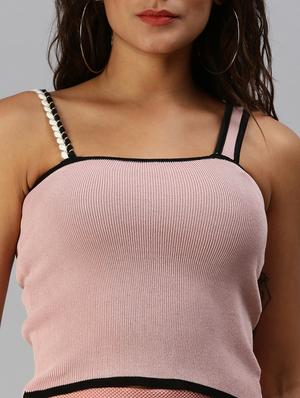 sleeveless solid crop top - 18392065 - Standard Image - 6