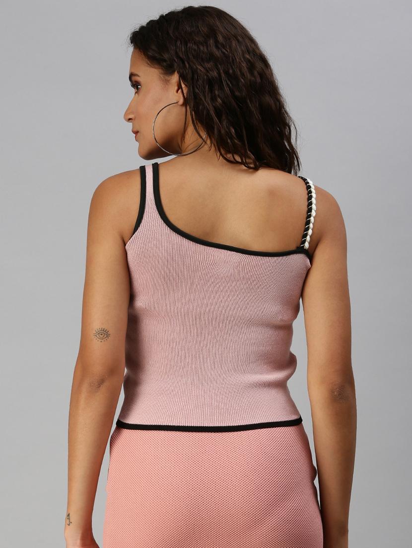 sleeveless solid crop top - 18392065 - Zoom Image - 3