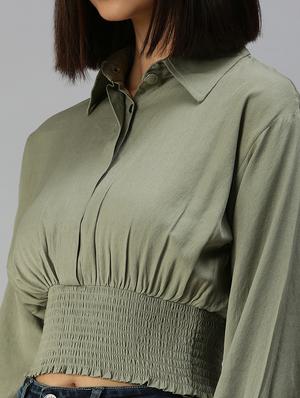 long sleeved solid regular top - 18392329 - Standard Image - 5