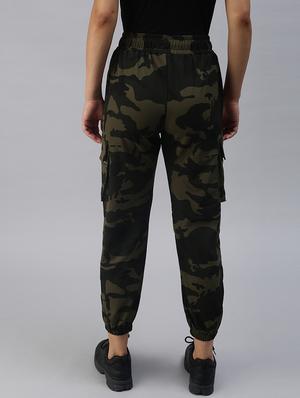 high-rise camouflage cargo trouser - 18393005 - Standard Image - 3