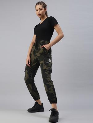 high-rise camouflage cargo trouser - 18393005 - Standard Image - 4