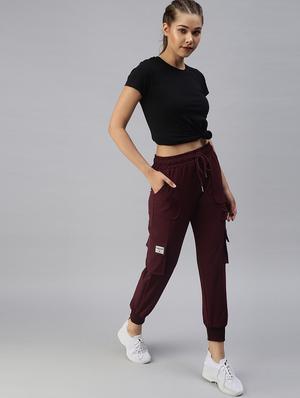 drawstring waist solid jogger - 18393012 - Standard Image - 4