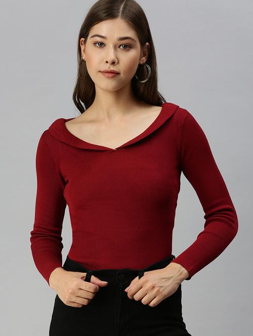peter pan neck solid top - 18393036 - Very Small Image - 1