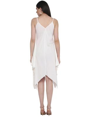 cami neck solid asymmetric dress - 18393305 - Standard Image - 3