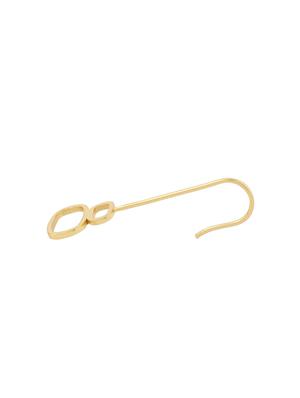 gold brass studs earring - 18393355 - Standard Image - 3
