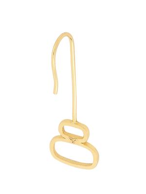 gold brass studs earring - 18393355 - Standard Image - 5
