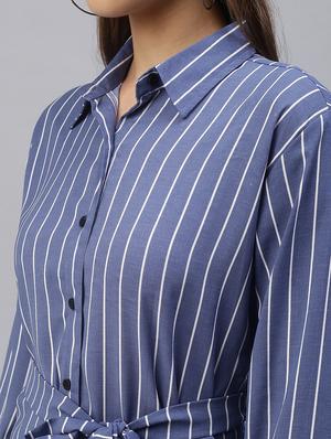 long sleeved striped regular shirt - 18393460 - Standard Image - 5