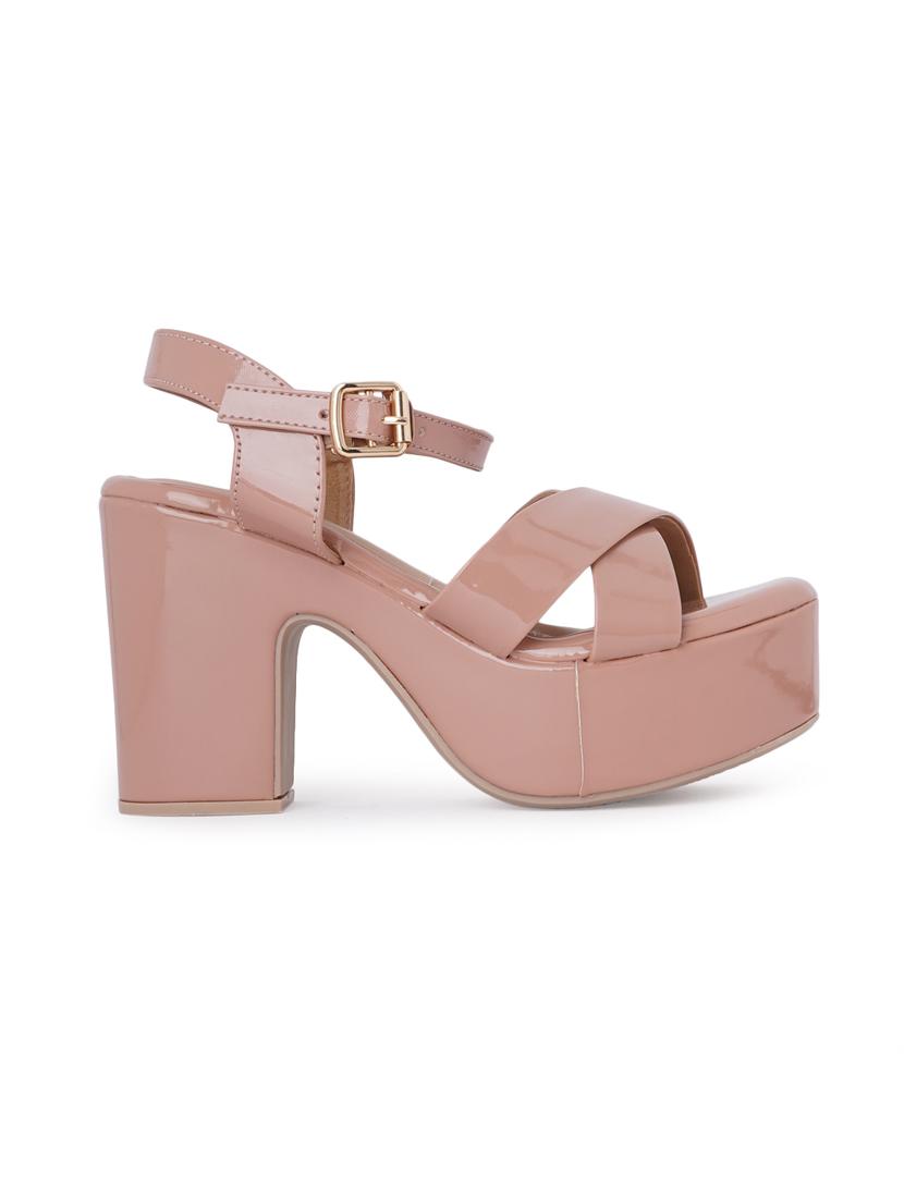 nude synthetic slip on sandals - 18393511 - Zoom Image - 3