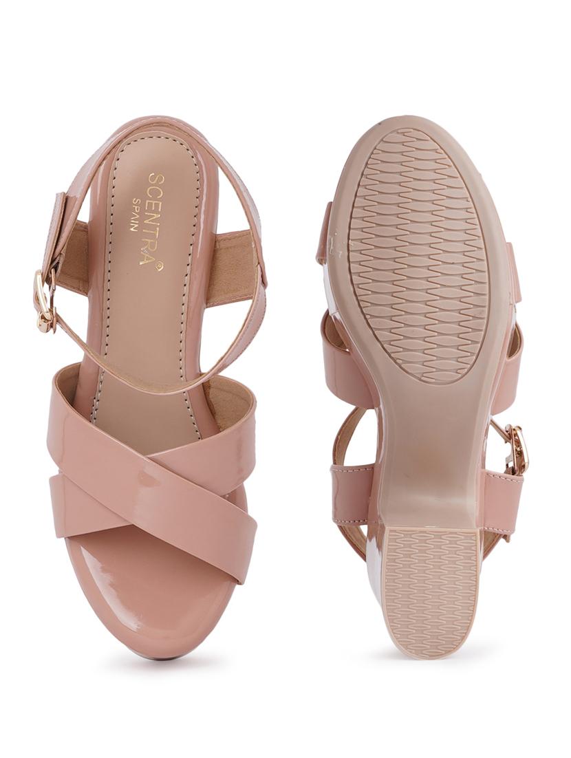 nude synthetic slip on sandals - 18393511 - Zoom Image - 5