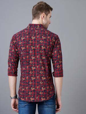 red checkered casual shirt - 18393610 - Standard Image - 3