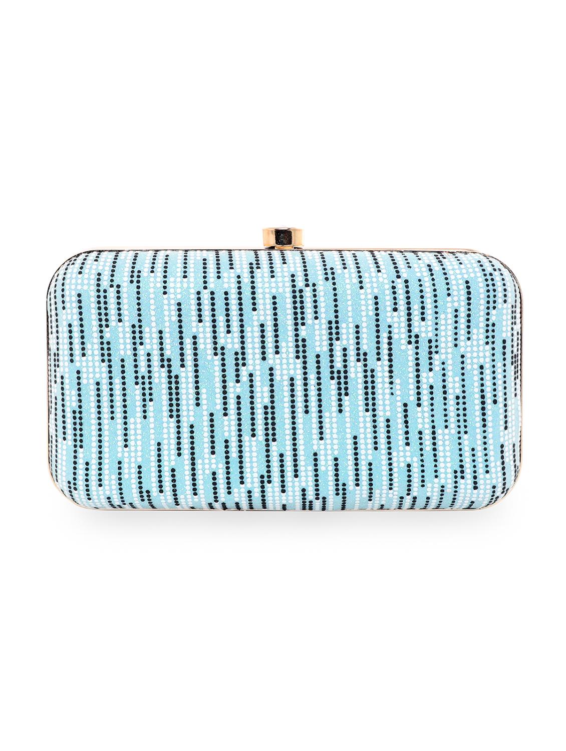 blue printed box clutch - 18394003 - Zoom Image - 2