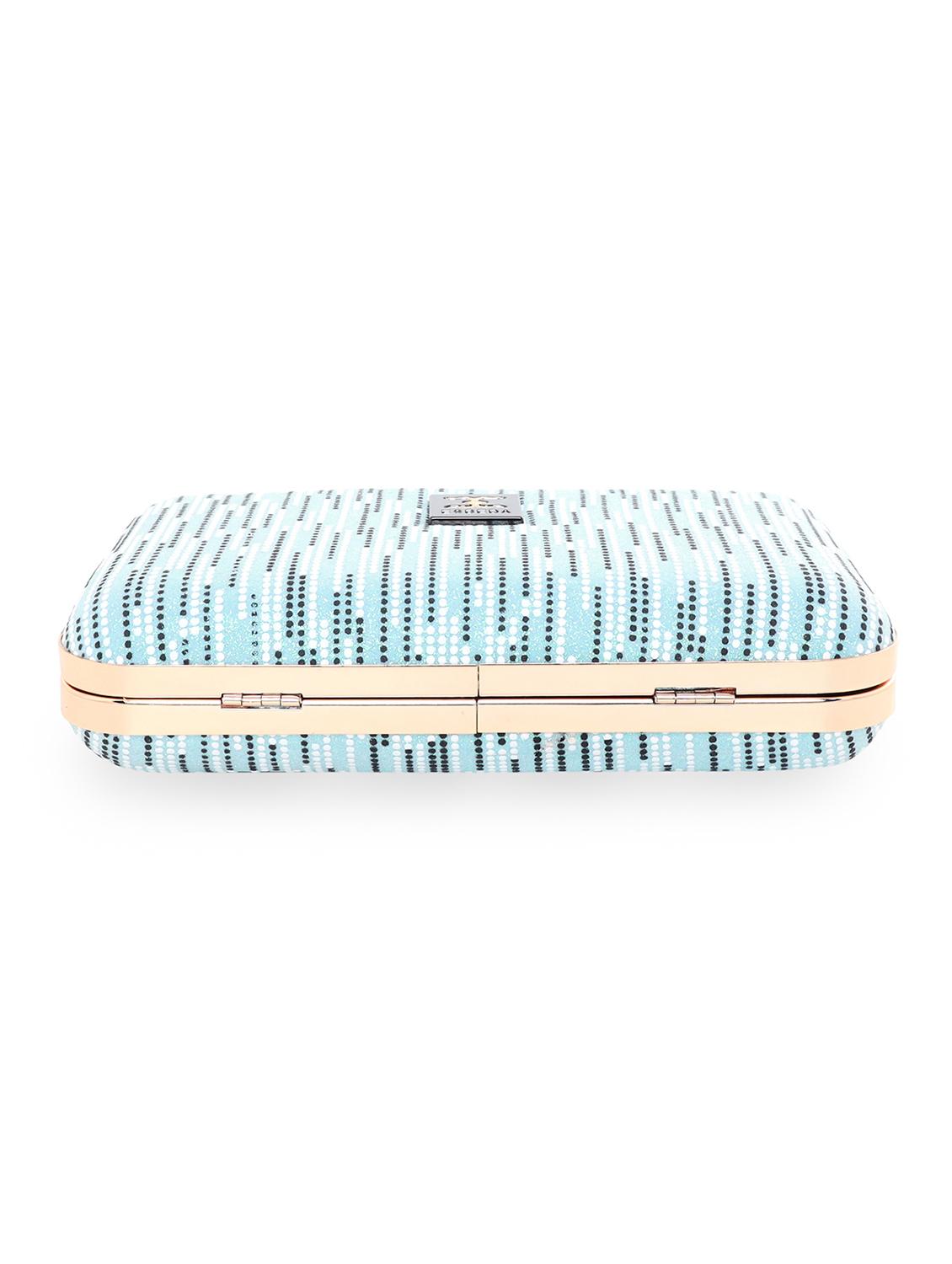 blue printed box clutch - 18394003 - Zoom Image - 4