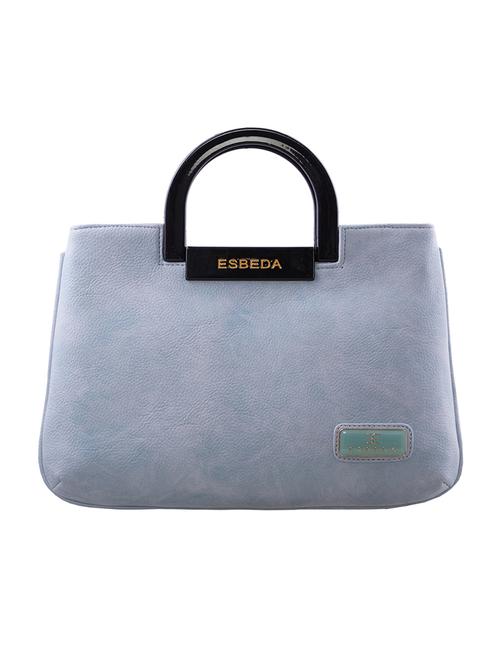 blue leatherette (pu) regular handbag - 18394050 - Standard Image - 1