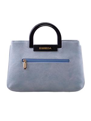 blue leatherette (pu) regular handbag - 18394050 - Standard Image - 2